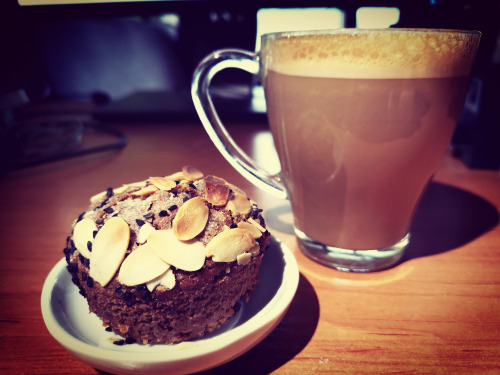 Nothing better than muffin with cappucino.