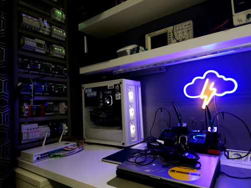 A home workspace view